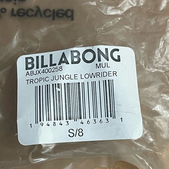 Billabong Lowrider Reversible Bikini Bottom in Tropical Jungle Size S NWT - Picture 12 of 12